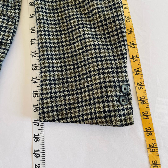 Hart Schaffner Marx CASHMERE Classic Houndstooth Blazer Sport Coat 44L - Picture 11 of 12